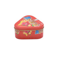 Cadeau pour enfants Thé Café Cookie Chocolat Forme Triangle Emballage Boîte en métal
