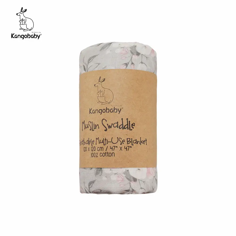 Kangobaby Safe Bio Baumwoll stoff Musselin Wickel decke für Baby 100% Baumwolle Musselin 120*110cm Größe Wickel decken