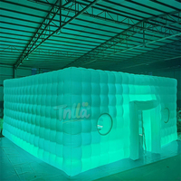 Grande tente gonflable pour discothèque de jardin, tente de fête gonflable avec éclairage disco, discothèque gonflable
