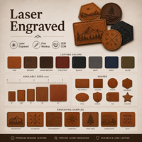 Étiquette en cuir véritable gravée au laser, personnalisée pour chapeaux, sacs, jeans – Fabricant et fournisseur OEM/ODM en gros