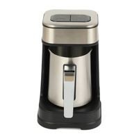 Cafetera Eléctrica Portátil de Acero Inoxidable de 700W, Diseño Anti-Quemaduras en Seco, Cafetera Turca