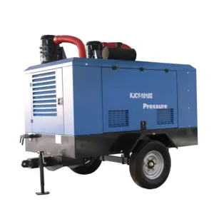 Mining machinery diesel mobile rotary screw air compressor 18bar for drill rigs use