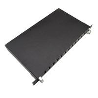 Panneau de brassage à fibre optique OEM ODM 8 12 24 48 ports 1U 19 pouces Montage en rack SC à SC Équipement complet Patch à fibre coulissante sur rail Din