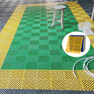 Grille de <span class=keywords><strong>sol</strong></span> moderne pour lavage de voitures, conception sans rainures, <span class=keywords><strong>panneau</strong></span> en maille plastique épais pour drainage et étanchéité, idéal pour entrepôts et ateliers - Product Image 2