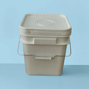 ถังพลาสติกทรงเหลี่ยมมีฝาปิด ขนาด 3.3 แกลลอน/12.5 ลิตร หนา 75 มิล ปากกว้าง บรรจุภัณฑ์พลาสติกแบบสุญญากาศ - Product Image 4