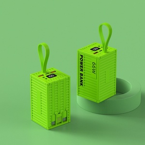 แบตสำรองคุณภาพดี 20000 มิลลิแอมป์ชั่วโมง ชาร์จเร็วฉุกเฉิน พอร์ต USB คู่ พร้อมไฟ LED แบตเตอรี่ลิเธียมโพลิเมอร์ สำหรับโทรศัพท์มือถือ - Product Image 3