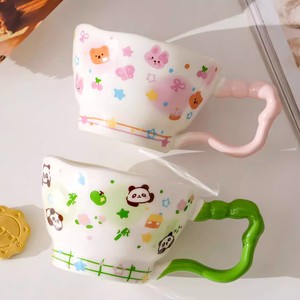 Ins Style Cute Cartoon Design <b>Ceramic</b> <b>Mug</b> Girl's Coffee & Milk Cup Household Breakfast Back to School Reusable High-Value Gift - Product Image 3