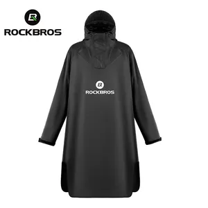 ROCKBROS Sports Rain Coats EVA Reutilizável Rain Coat Jacket com Capuz poncho impermeável para motociclistas