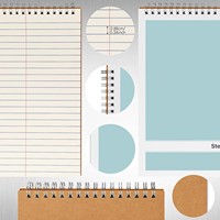 Cuadernos Personalizados con Impresión, 6x9 Pulgadas, 80 Hojas, Espiral Superior, para Escribir Notas para la Escuela, Universidad u Oficina