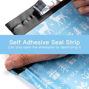 <span class=keywords><strong>Sobres</strong></span> de Poliéster para Envíos Navideños al por Mayor, <span class=keywords><strong>Bonitos</strong></span> y Gruesos, Autoadhesivos, Azules, 6x9, Bolsas de Envío - Product Image 3