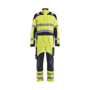 BLAKLADER - 608915123389D96 Salopette haute visibilité inhérente Multinorm Jaune/Bleu marine-Vêtements de travail résistants aux flammes EAN 7330509626160 - Product Image 1