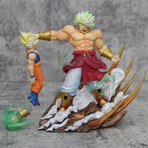 HESPER 20CM Dragon <span class=keywords><strong>DBZ</strong></span> Broli VS Goku Super Saiyan Auto Destruction Collection <span class=keywords><strong>Figurine</strong></span> Modèle Poupée PVC Anime Figurines Statues Jouets - Product Image 1