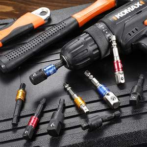 Yüksek hızlı 3 adet çelik cr-v <span class=keywords><strong>Hex</strong></span> Shank soket adaptörü/uzatma seti 1/4 \ "3/8 \" 1/2 \ "döner elektrikli matkap somun anahtarı darbe sınıfı - Product Image 6