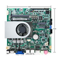 HISWISER Intel ITX Motherboard Mainboard Terintegrasi Core I5 ​​8250U CPU Mendukung 2 X DDR3 MAS 32GB M.2 SSD NvMe SATA