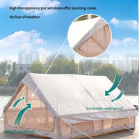 Quatre Saisons 12 ㎡   Tente de camping gonflable imperméable pour l'extérieur, idéale pour la nuit en automne et en hiver, résistante aux intempéries