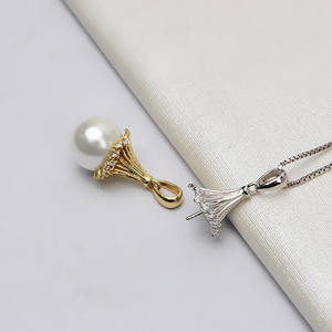 จี้เงินแท้ Han S925 10-11 ชิ้น อุปกรณ์ทำเครื่องประดับ DIY ถาดเปล่า 755 สำหรับใส่ไข่มุก Baotou อุปกรณ์ตกแต่งเครื่องประดับ - Product Image 2