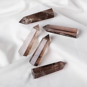 Venta al por Mayor de Piedras de Cristal de Cuarzo Ahumado y Ágata Natural Pulida de Estilo Bohemio para Decoración del Hogar y Regalos Navideños - Product Image 6