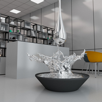Ornements décoratifs en forme de goutte d'eau pour l'entrée du salon, salle d'exposition, œuvres d'art créatives suspendues au plafond