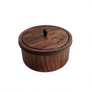 Natural Wood Classic Design 250mL Storage <b>Jar</b> with Wooden Lid for Herbs <b>Spices</b> Tea & Coffee-Durable & Eco-Friendly - Product Image 3