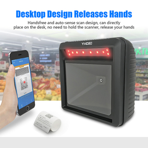 High Quality 2D <strong>Omnidirectional</strong> Auto Sense Bar Qr <strong>Code</strong> Reader USB Wired Big Window Desktop Barcode <strong>Scanner</strong> - Product Image 4