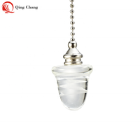 Nouveau Gland Conçu Avec Motif Givré À L'intérieur Du Verre Chaîne de Traction Pour Logement Lampe Chaîne De Traction/Exposition Lustre Installer