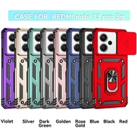 Porte-anneau de qualité de fenêtre coulissante housse antichoc étui de téléphone portable de luxe pour iPhone 16 15 série Samsung