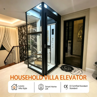 Ascenseur Domestique Privé MRL pour Villa Duplex, Commande Tactile Intelligente, Norme Globale
