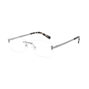 Vente en gros de montures styliste sans cadre Fashion High Classic cadre optique simple carré sans cadre à montage par vis pour hommes - Product Image 2