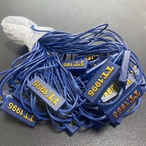 Thân thiện với môi nhựa dây may mặc treo thẻ với biểu tượng tùy chỉnh cho quần áo niêm phong-vĩnh viễn treo nhãn - Product Image 3