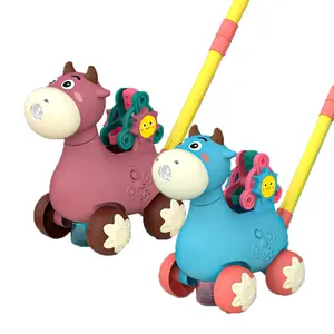 Samtoy泡泡机电子动物夏季户外游戏自动泡泡割草机吹风玩具手推泡泡机