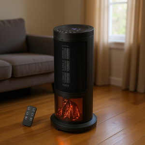 Calentador Eléctrico Portátil Tipo Torre de 1500W con Elemento Calefactor PTC y Control Remoto para Uso Doméstico - Product Image 2