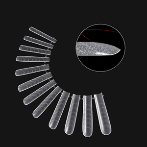 Square 3D Snake Effect <b>Nail</b> Dual Forms Plastic Gel <b>Extension</b> Mold Tips for <b>Nail</b> Suppliers - Product Image 5