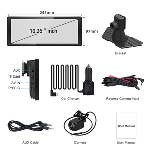 Rhythm 10.26 inch Wireless CarPlay Android Auto Car Screen 4K Dashcam 1080P Camera Voice Assistant Hands-Free Easy Install - Product Image 3