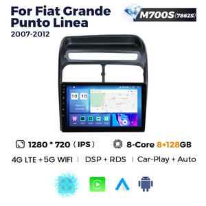 NaviFly Autoradio Android 13 QLED 1280*720 avec écran tactile pour <span class=keywords><strong>Fiat</strong></span> Grande Punto Linea 2007-2012, prend en charge le DVR - Product Image 2