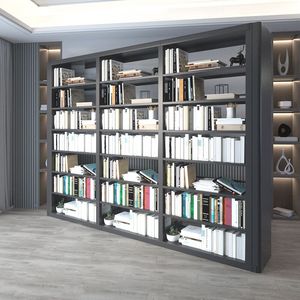 Meuble <span class=keywords><strong>de</strong></span> bibliothèque en acier durable au design moderne, présentoir métallique pour magazines et <span class=keywords><strong>livres</strong></span> - Product Image 4