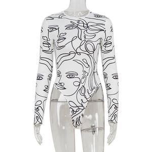 Body de verano para mujer 2025 2026, Top fino estampado de una pieza, nuevo Mono de moda, Mono para damas y niñas - Product Image 6