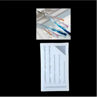 Cetakan Resin Silikon Anting Bentuk Beragam untuk Resin Epoksi