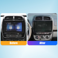 Untuk RENAULT ENO Kwid 2019 Layar QLED 10,33 Inci Perangkat Headunit Double 2 Din Stereo Mobil GPS Navigasi Radio Mobil Android