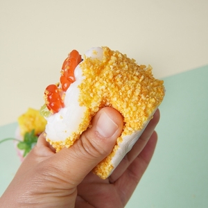 Modèle de gâteau en mousse de simulation PU pour accessoires de tournage de films et de télévision, inspiré du pain sucré français, petits gâteaux pour faveurs de fête - Product Image 2