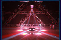 Dragonstage 6 têtes de projecteur à faisceau 6pcs B-Eye Led Moving Head Light avec contrôle DMX512 Pan infini 150 Inclinaison - Éclairage de scène pour événements et fêtes