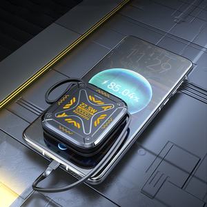 Mini Banco de Energía de Alta Capacidad de 10000 mAh y 22.5 W con Salida Tipo C, Pantalla Digital y Cables para Teléfonos - Product Image 1