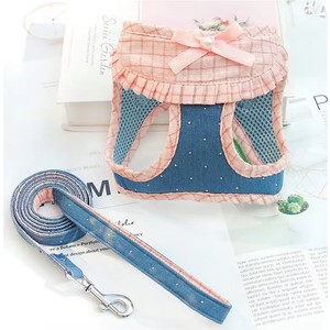 ชุดสายจูงสุนัขขนาดเล็กน้ำหนักเบา ปรับได้ ไม่รัดคอ สายรัดอกป้องกันการดึง สำหรับลูกสุนัขและสุนัขพันธุ์เล็ก - Product Image 6