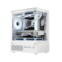 Sea View Steel White Mini Tower Computer PC Gaming case Gamer Desktop Game Chassis
