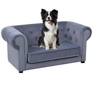 Lujo hecho a mano mascota Perrera de felpa cuatro estaciones universal mascota cama de madera perro sofá cama interior muebles para mascotas al por mayor cama para perro - Product Image 1