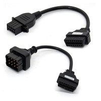 Venta caliente Juego completo 8 piezas OBD2 Adaptador Cables de extensión para camión Coche OBD OBD2 Conector de diagnóstico