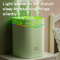 USB 2000ml Volcano Flamme Diffuseur Aroma Humidificateur avec Veilleuse 3-Spray Cool Mist Colorful Fire Effect pour Aromathérapie