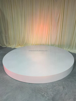Fournitures pour événements Décoration de fête Scène de mariage blanche brillante Plate-forme ronde en acrylique