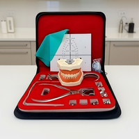 Kit d'outils de protection gingivale dentaire avec modèle dentaire, pinces de protection gingivale et feuille de protection pour la formation dentaire