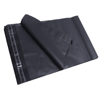 Enveloppes d'expédition en polyéthylène noir, grand format, imperméables, 120 microns d'épaisseur, avec logo personnalisé imprimé en sérigraphie, pour courriers et colis