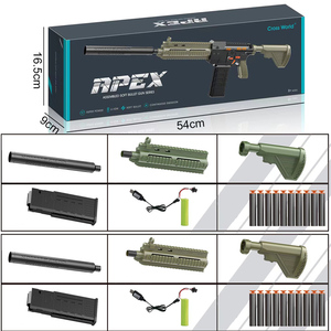 95cm chiều dài lớn hoạt động Pin Lithium lặp đi lặp lại CS Đồ chơi nhựa trẻ em bắn trò chơi mềm đạn điện bo Súng đồ chơi - Product Image 4